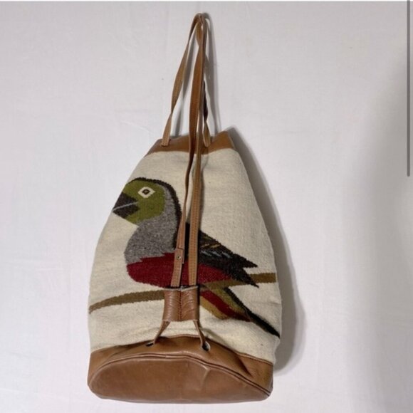 Vintage Boho Bird Hobo Bag Backpack Shoulder Bag - Picture 2 of 16